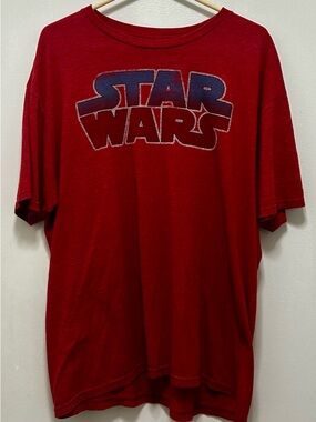 Star Wars Red Tee with Blue Logo
